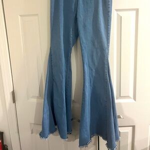 Women's Blue Flared Jeans